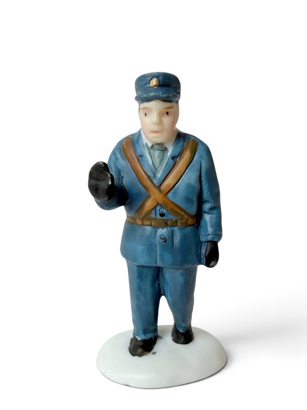 Dept 56 Heritage Village Snow Police Officer Porcelain Figurine